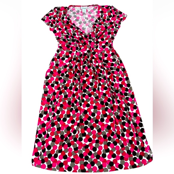 Motherhood Maternity Polka Dot Dress Size Small, Short Sleeve - Picture 1 of 9